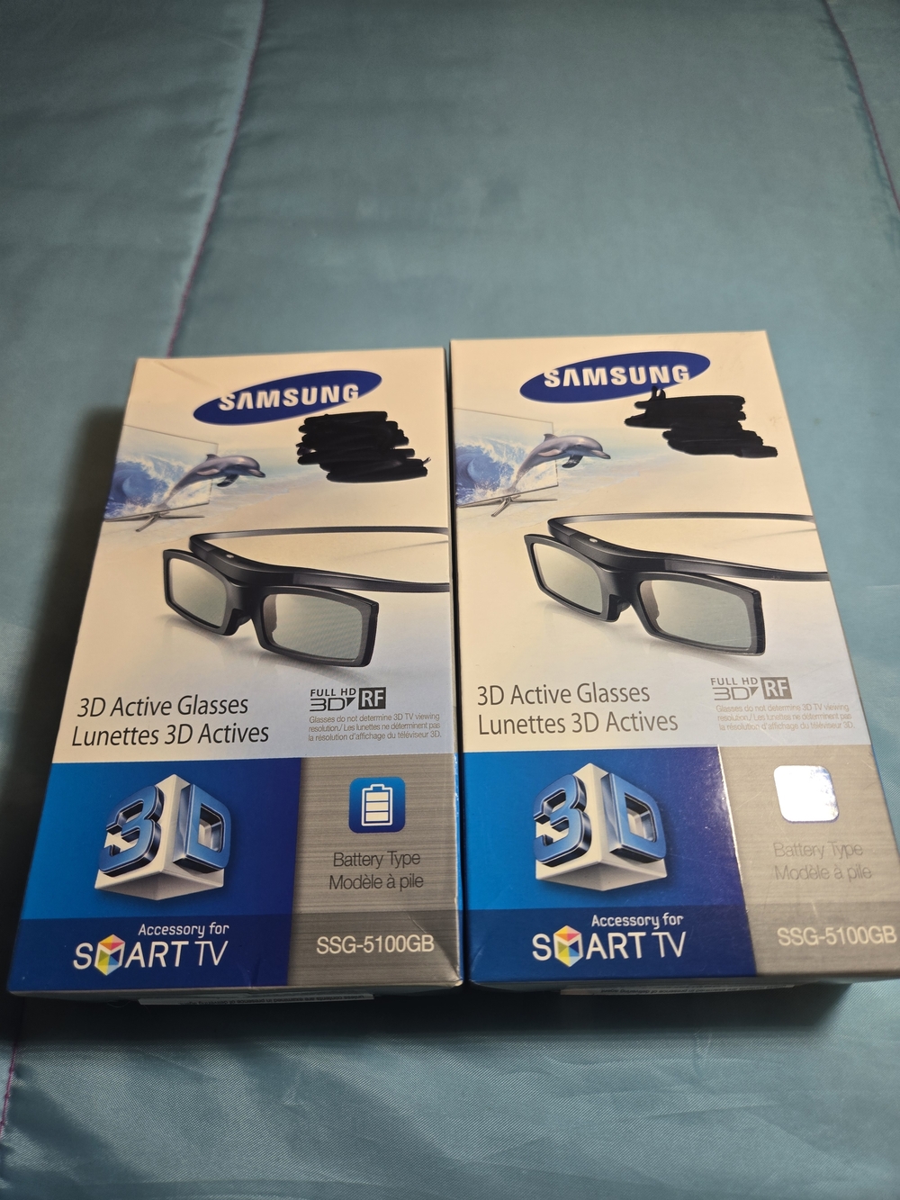 Samsung SSG-5100GB 3D TV Glasses Battery Op 1 New Sealed Other Open Box